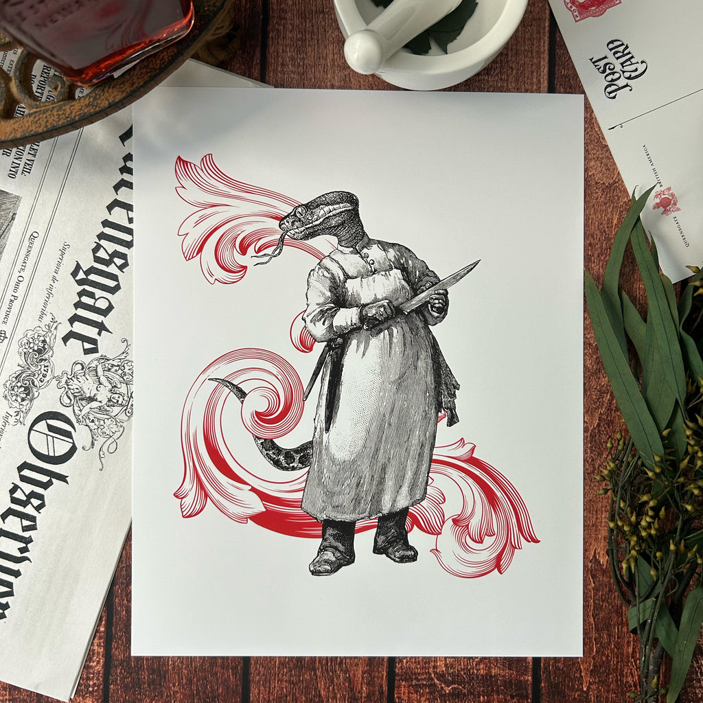 Plate No. 4 – The Villainy of Morbus the Butcher